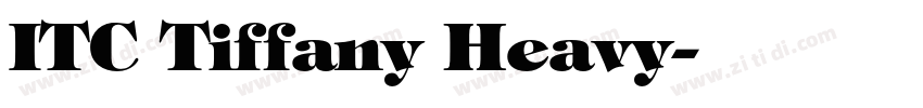 ITC Tiffany Heavy字体转换